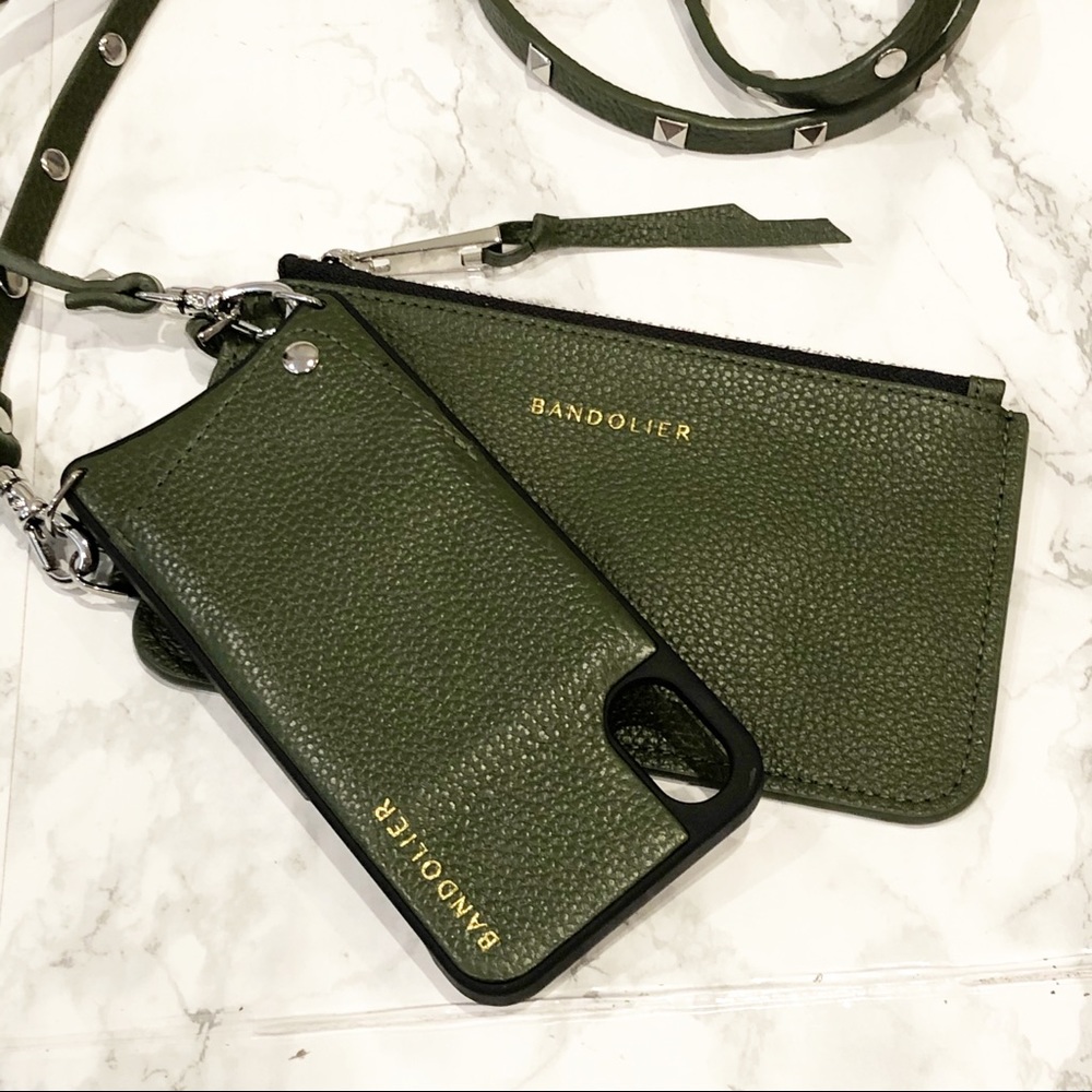 Bandolier Pebble Leather Case and Pouch XS/X